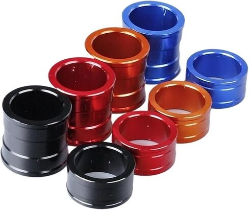 Compatible With CR125R CR250R CRF250R CRF250X CRF450R CRF450X CR CRF 125 250 450 Motorcycle Front Rear Wheel Hub Spacer Fork Bushing(Rear black) in Saudi Arabia
