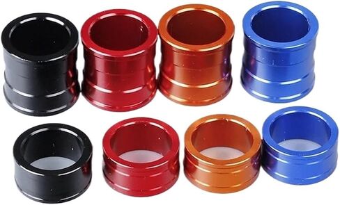 Compatible With CR125R CR250R CRF250R CRF250X CRF450R CRF450X CR CRF 125 250 450 Motorcycle Front Rear Wheel Hub Spacer Fork Bushing(Rear black) in Saudi Arabia