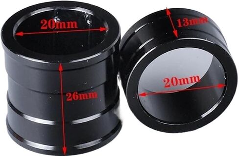 Compatible With CR125R CR250R CRF250R CRF250X CRF450R CRF450X CR CRF 125 250 450 Motorcycle Front Rear Wheel Hub Spacer Fork Bushing(Rear black) in Saudi Arabia