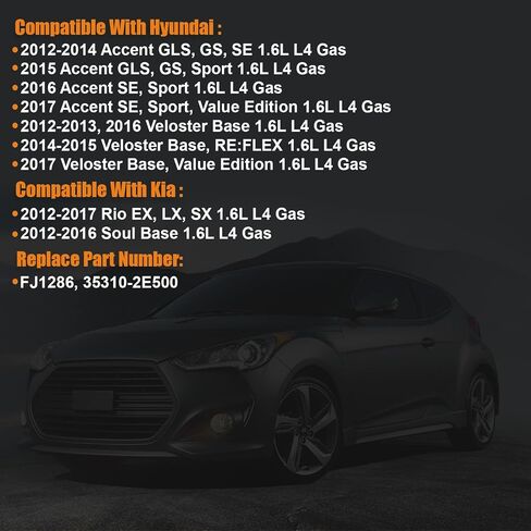 حاقن الوقود 2014-2017 مناسب لسيارة Hyundai Elantra 2014-2017، Tucson 2014-2015، لكيا فورتي Forte5 2014-2016، سول 2014-2016 2.0L استبدال FJ1286، 35310-2E500 in Saudi Arabia