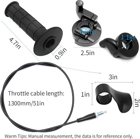 MDEOOSKY Mini Bike Throttle Assembly Cable بديل للدراجة الترابية 50cc 90cc 110cc 125cc 140cc 150cc 200cc 250cc Atv، بديل للدراجة الترابية Mini Baja Mb200 Mb165 in Saudi Arabia
