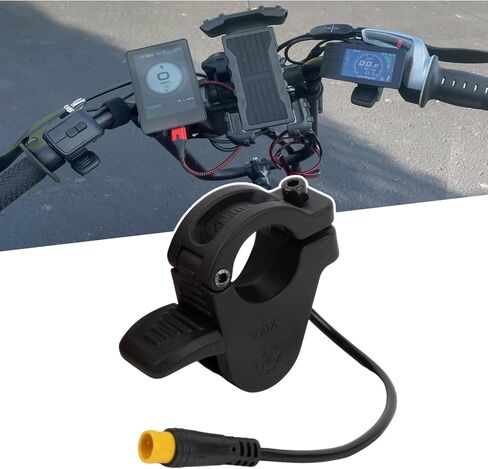 PSLER E-Bike Throttle 3 Pin - 300X Thumb Throttle Compatible with 7/8inch 22mm Handlebars 12v 24v 36v 48v 60v 72v Electric Bicycle Scooter 3 Pin Waterproof Plug in Saudi Arabia