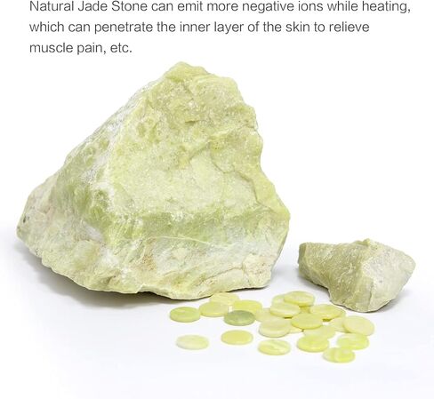 منصات التدفئة بالأشعة تحت الحمراء utk للظهر، وسادة التدفئة بالأشعة تحت الحمراء البعيدة لتخفيف الآلام، منصات التدفئة الكهربائية مع 126 حجر اليشم الطبيعي، تسخين سريع، حجم متوسط: 21 × 31 بوصة in Kuwait