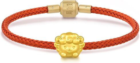 CHOW SANG SANG 999 24K Solid Gold Cute Adorable Mini Chinese Zodiac Goat charm bracelet for Women & Men 17cm 95966C in Saudi Arabia