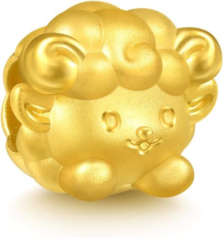 CHOW SANG SANG 999 24K Solid Gold Cute Adorable Mini Chinese Zodiac Goat charm bracelet for Women & Men 17cm 95966C in Saudi Arabia