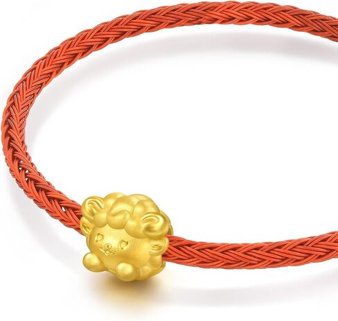 CHOW SANG SANG 999 24K Solid Gold Cute Adorable Mini Chinese Zodiac Goat charm bracelet for Women & Men 17cm 95966C in Saudi Arabia