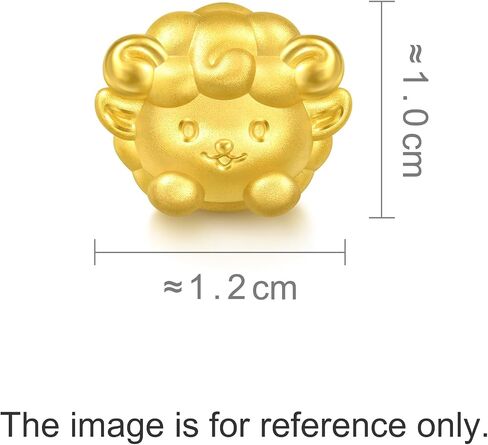 CHOW SANG SANG 999 24K Solid Gold Cute Adorable Mini Chinese Zodiac Goat charm bracelet for Women & Men 17cm 95966C in Saudi Arabia