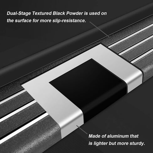 Aluminum Running Boards Compatible with 09-17 Chevy Traverse & 07-16 GMC Acadia & 07-09 Buick Enclave & 07-10 Saturn Outlook, 5.5Inch Step Bars Rock Sliders Side Steps. in Kuwait