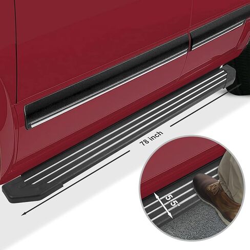 Aluminum Running Boards Compatible with 09-17 Chevy Traverse & 07-16 GMC Acadia & 07-09 Buick Enclave & 07-10 Saturn Outlook, 5.5Inch Step Bars Rock Sliders Side Steps. in Kuwait