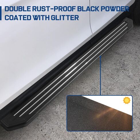 Aluminum Running Boards Compatible with 09-17 Chevy Traverse & 07-16 GMC Acadia & 07-09 Buick Enclave & 07-10 Saturn Outlook, 5.5Inch Step Bars Rock Sliders Side Steps. in Kuwait