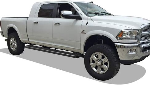 APS Premium 6in Black Stainless Steel Running Boards Compatible with Dodge Ram 2500 3500 Mega Cab 10-24 (86in D2D Short Version) in Saudi Arabia