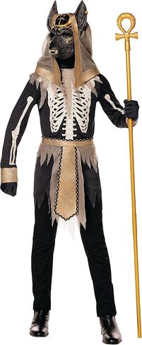 Spirit Halloween Kids Anubis Ancient Egyptian Costume | Time Period Historical Costume | Contains Latex in Saudi Arabia