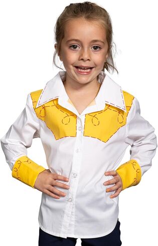 Jessie Cowgirl Kids Children Halloween Costume Cosplay Long Sleeve Button Up Shirt in Saudi Arabia