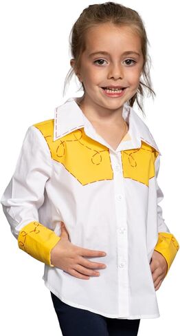 Jessie Cowgirl Kids Children Halloween Costume Cosplay Long Sleeve Button Up Shirt in Saudi Arabia