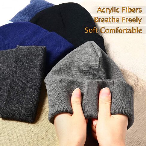 3-Pack / 4-Pack Beanies Four Seasons Hats Knitted Cap for Men & Women in Saudi Arabia