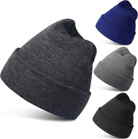 3-Pack / 4-Pack Beanies Four Seasons Hats Knitted Cap for Men & Women in Saudi Arabia