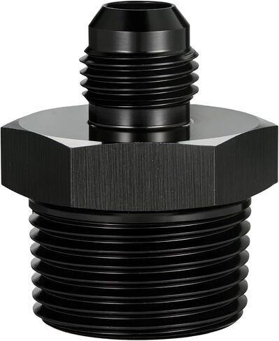 EVIL ENERGY 6AN Male Flare to 3/4" NPT Pipe Fitting Adapter Straight Aluminum Black in Saudi Arabia