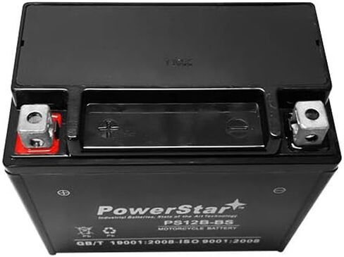 PowerStar PS12B-BS يستبدل بطارية YT12B-BS لـ Kawasaki Zx1000c Ninja Zx-10r Zx 1000 Zx10 Zx10r in Kuwait