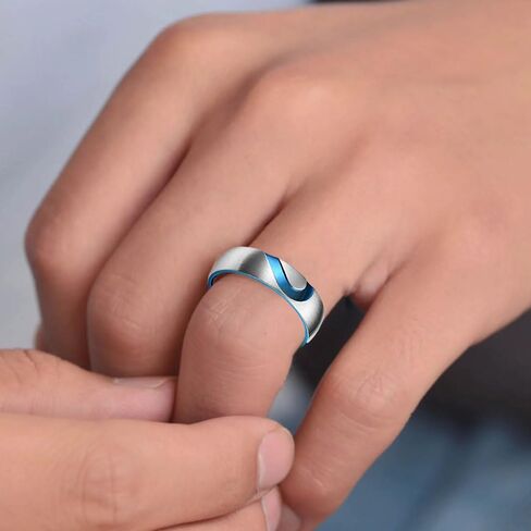 Personalized Engraved Couple Rings Set Promise Rings for Him and Her Purple Custom Heart Engagement Rings Matching Wedding Rings for Men and Women Set, Size 5-13,with Jewelry Gift Box in Saudi Arabia