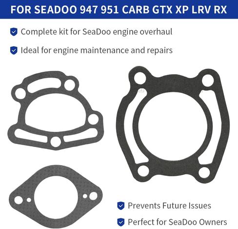 طقم حشية إعادة بناء المحرك بالكامل مناسب لـ SeaDoo 947 951 Carb GTX XP LRV RX in Saudi Arabia