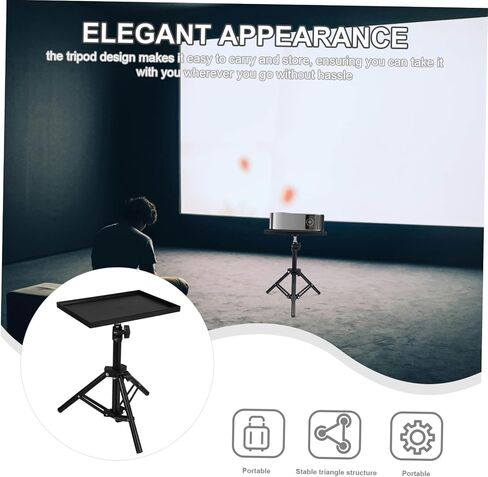 Cabilock Projector Stand Tripod Laptop Stand Projector Tripod Adjustable Tabletop Floor Laptop Floor Stand for Office Home Stage Studio 114CM in Saudi Arabia