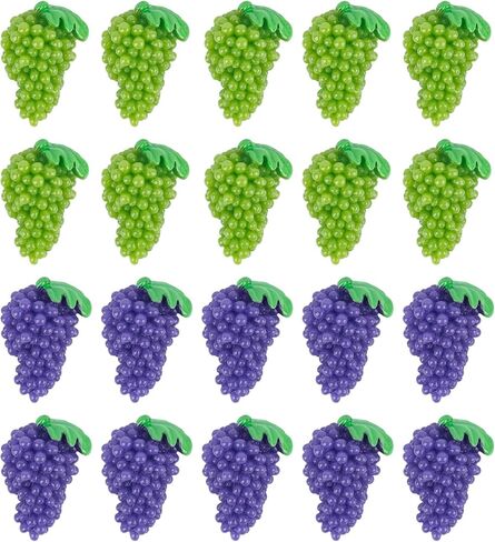 Framendino, 20 Pack Mini Artificial Grape Cluster Fruit Decor DIY Jewelry Making Craft in Saudi Arabia