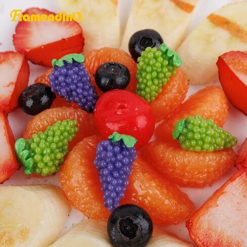 Framendino, 20 Pack Mini Artificial Grape Cluster Fruit Decor DIY Jewelry Making Craft in Saudi Arabia