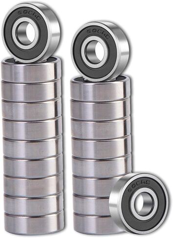 10 Pieces of 6200ZZ Bearings with Rubber Seals and high-Speed Support Sealing Sealed Ball bearing10x30x9mm, pre Lubricated, Stable Performance, high Cost-Effectiveness, deep Groove Ball Bearings in Saudi Arabia