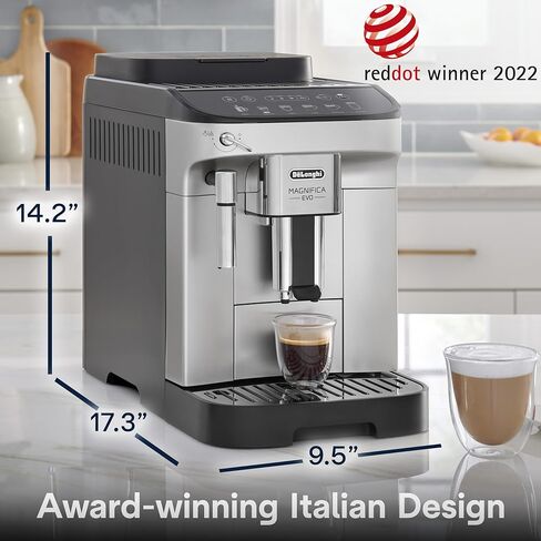 De'Longhi Magnifica Start Automatic Espresso Machine with Manual Milk Frothing, Silver in Saudi Arabia