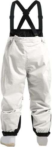 Womens Mens Ski Bibs Baggy Snowboard Pants Winter Windproof Insulated Waterproof Snow Overalls with Adjustable Straps in Saudi Arabia