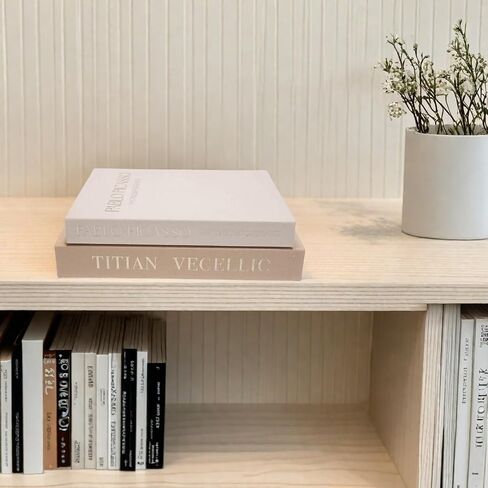 Fake Decorative Books-Set of 2 Linen Coffee Table Book Decor-Aesthetic Faux Storage Box for Home Decoration, Office Bookshelf Decor and as A Keepsake Box in Saudi Arabia
