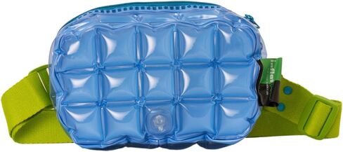 InflatDecor Waterproof Fanny Pack – Inflatable PVC Waist Bag for Women & Men – Neon Green & Blue Crossbody or Shoulder Bag (Blue) in Saudi Arabia
