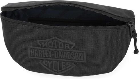 Harley-Davidson Men's Bar & Shield Polyester Universal Sling Belt Bag - Black in Saudi Arabia