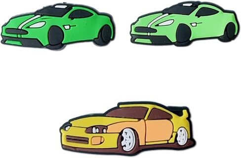 PVC Different Shoe Charms for Shoe Decoration Truck Shoe Charms for Clog Different Matching Sandals Wristbands Bracelets, Transportation Vehicle Excavator Shoe Charms in Kuwait