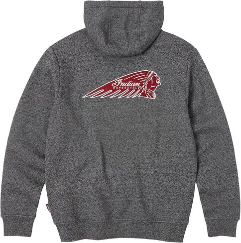 Indian Motorcycle Men's Logo Headdress Hoodie, Gray in Saudi Arabia