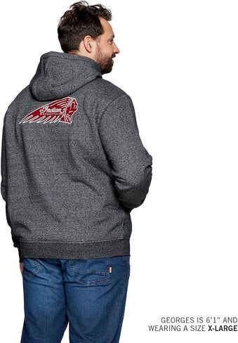 Indian Motorcycle Men's Logo Headdress Hoodie, Gray in Saudi Arabia