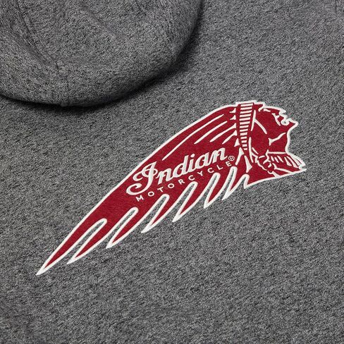 Indian Motorcycle Men's Logo Headdress Hoodie, Gray in Saudi Arabia