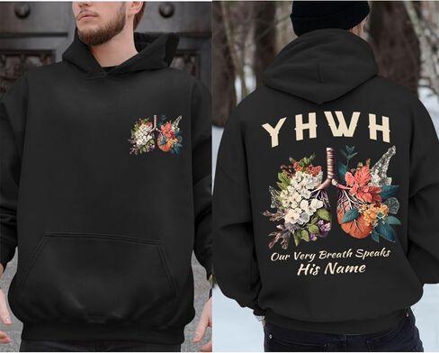 Christian Yhwh Hoodie For Men Jesus God Hoodies Faith Religious Hooded Sweatshirts Bible Verse Inspirational Pullover in Kuwait