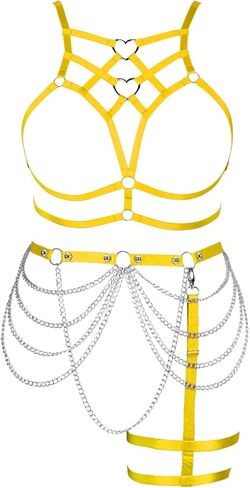 مجموعة ملابس داخلية نسائية من MAMOHSS، سلسلة حمالة صدر مرنة قابلة للتعديل، ملابس حفلات الرقص، مقاس كبير in Kuwait