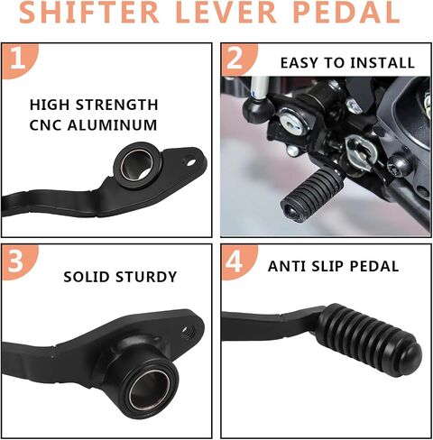 Motorcycle Gear Shifter Shift Lever Shifter Pedal Replacement for Yamaha XSR900 XSR 900 2022 2023 2024 (Sliver) in Saudi Arabia