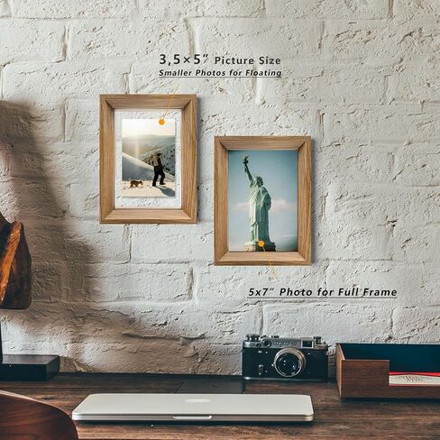 إطارات صور عائمة مقاس 10 × 12 من A ART·ZONE - مجموعة من 2، إطار صور من الزجاج العضوي مزدوج الجوانب للتعليق على الحائط أو ديكور المنزل على سطح الطاولة وغرفة المعيشة وغرفة النوم والمكتب (خشب أسود، 10 × 12) in Kuwait