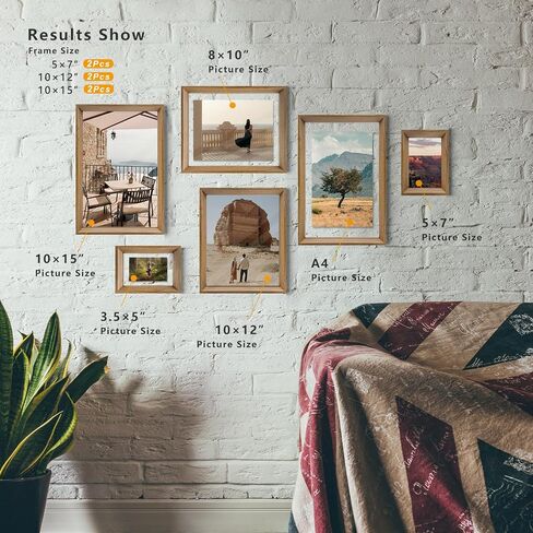 إطارات صور عائمة مقاس 10 × 12 من A ART·ZONE - مجموعة من 2، إطار صور من الزجاج العضوي مزدوج الجوانب للتعليق على الحائط أو ديكور المنزل على سطح الطاولة وغرفة المعيشة وغرفة النوم والمكتب (خشب أسود، 10 × 12) in Kuwait