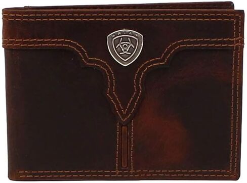 محفظة Ariat ثنائية الطي للجنسين من Ariat باللون البني in Saudi Arabia