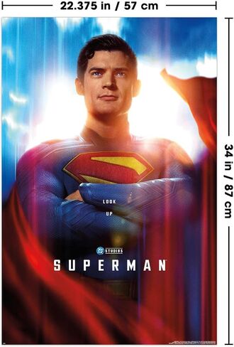 Trends International DC Studios Superman (2025) - Close-Up One Sheet Wall Poster, 34L x 22.4W, Unframed Version in Saudi Arabia