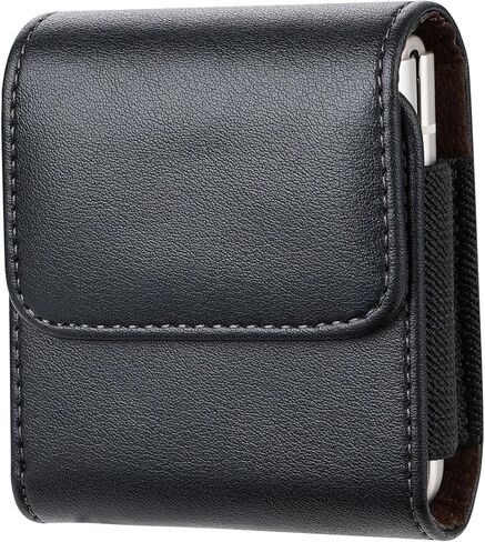Flip Phone Case,Magnetic Closure PU Leather Elastic Wallet Loop Phone Case for Moto Razr 2025 2024 2023,Moto Razr Plus 2025 2024 2023,Samsung Galaxy Z FLIP 7/6/5/4/3,Moto Razr Ultra Brown in Saudi Arabia