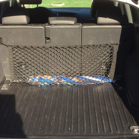 Rear Seats Trunk Organizer Cargo Net for Audi Q8 SQ8 2019-2025 – Envelope Style Cargo Net for SUV – Premium Mesh Car Trunk Organizer Vehicle Carrier Storage – Compatible with Audi Q8 in Saudi Arabia