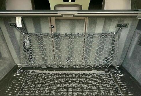 Rear Seats Trunk Organizer Cargo Net for Audi Q8 SQ8 2019-2025 – Envelope Style Cargo Net for SUV – Premium Mesh Car Trunk Organizer Vehicle Carrier Storage – Compatible with Audi Q8 in Saudi Arabia