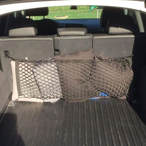 Rear Seats Trunk Organizer Cargo Net for Audi Q8 SQ8 2019-2025 – Envelope Style Cargo Net for SUV – Premium Mesh Car Trunk Organizer Vehicle Carrier Storage – Compatible with Audi Q8 in Saudi Arabia