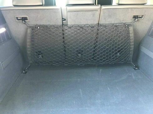 Rear Seats Trunk Organizer Cargo Net for Audi Q8 SQ8 2019-2025 – Envelope Style Cargo Net for SUV – Premium Mesh Car Trunk Organizer Vehicle Carrier Storage – Compatible with Audi Q8 in Saudi Arabia
