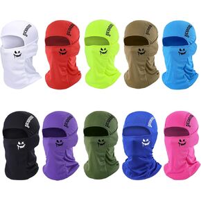10 Pack Ski Mask Balaclava Face Mask, Breathable Face Cover Windproof Neck Gaiter for Men Women Skiing Cycling Fishing in Saudi Arabia